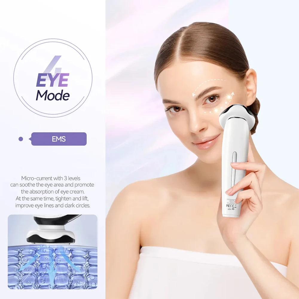 GlowUp EMS Face Massager: Lift, Tone & Glow! 💖 Microcurrent | Hot Compress | Deep Clean | Vibration