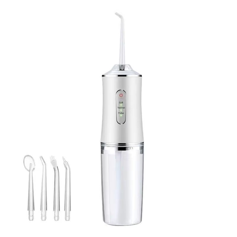 Xiaomi Oral Irrigator Portable Dental Water Flosser USB Rechargeable Water Floss Tooth Pick 4 Jet Tip 220Ml 3 Modesteeth Cleaner