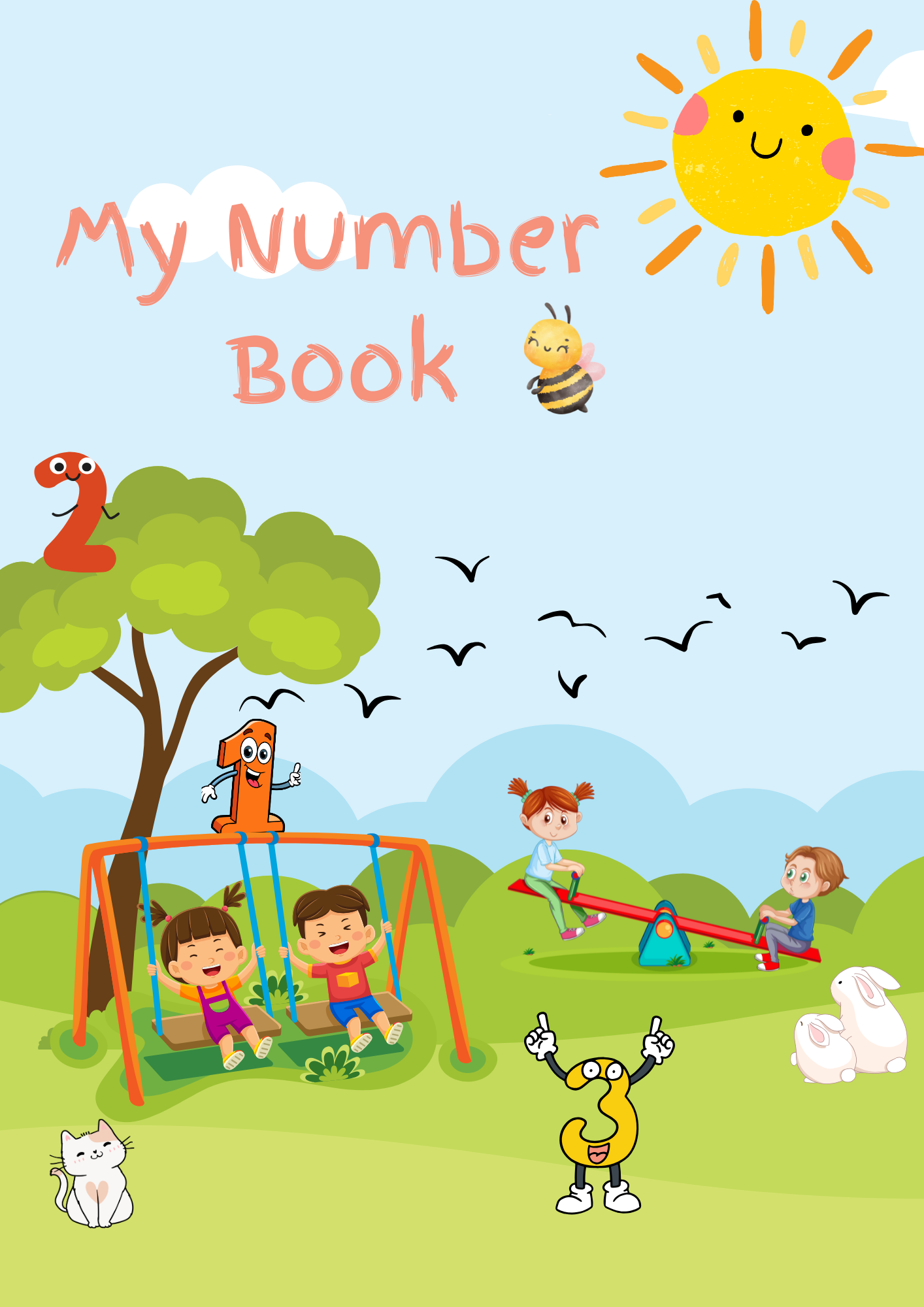 Digital Print - children number activity book